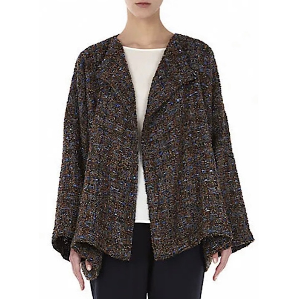 Eskandar | Open Front Boucle Tweed Jacket